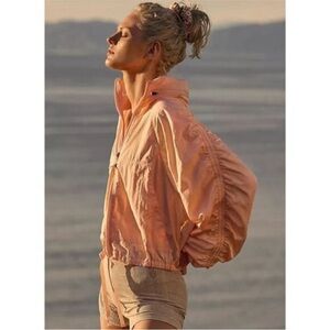 Free people movement way home packable hooded windbreaker jacket